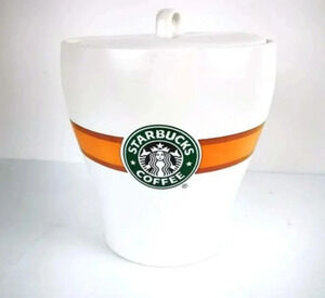Starbucks Coffee Bean  Jar Mermaid 7 inch Ceramic Canister